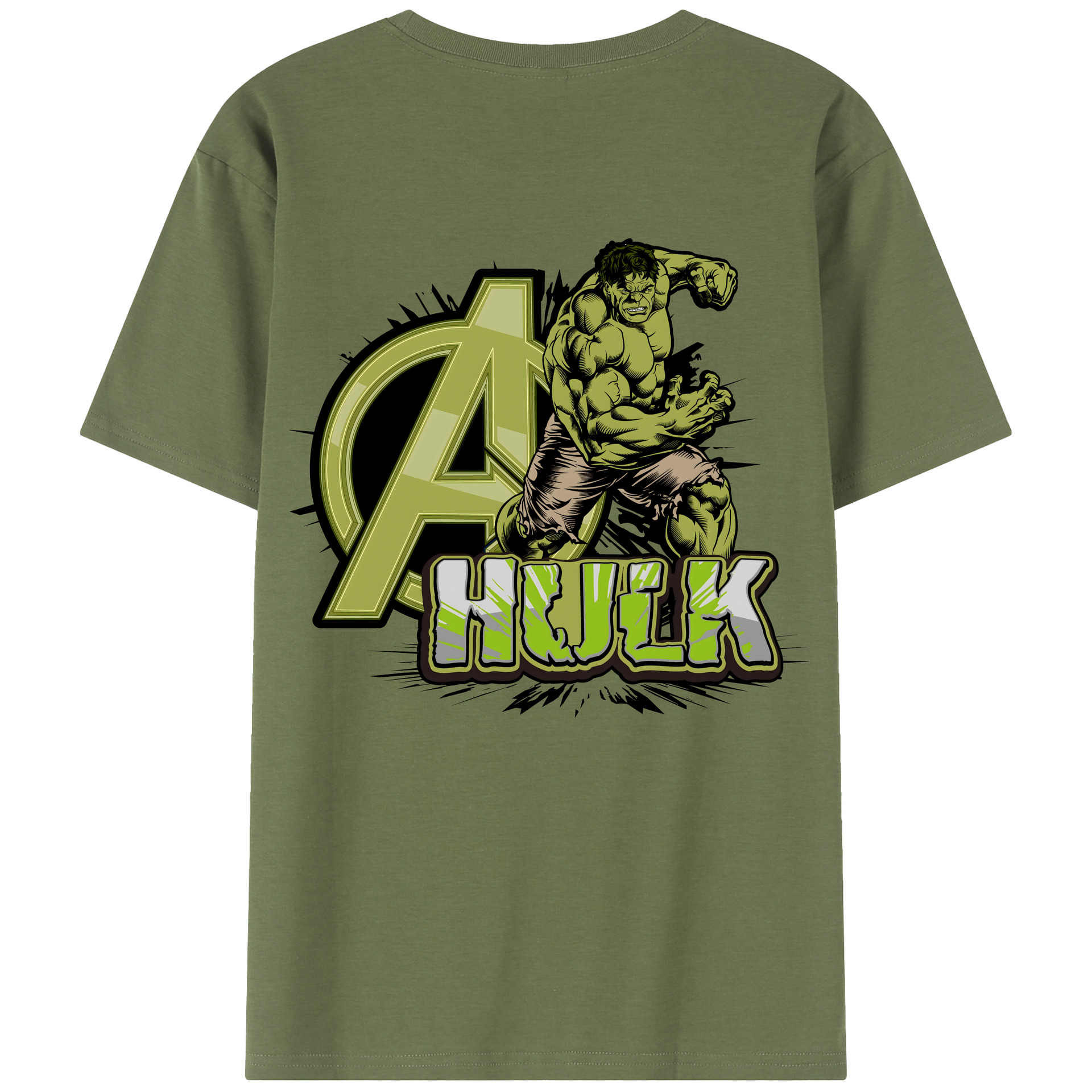 （画像用） アベンジャーズ The Avengers 綿100％半袖Tシャツ（背面プリント）